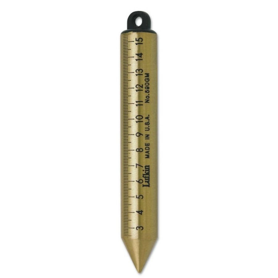 Hand Tools Lufkin Measuring Accessories | Lufkin Tt590N Inage Brass 20 Oz. Unmarked Oil Gauging Plumb Bob