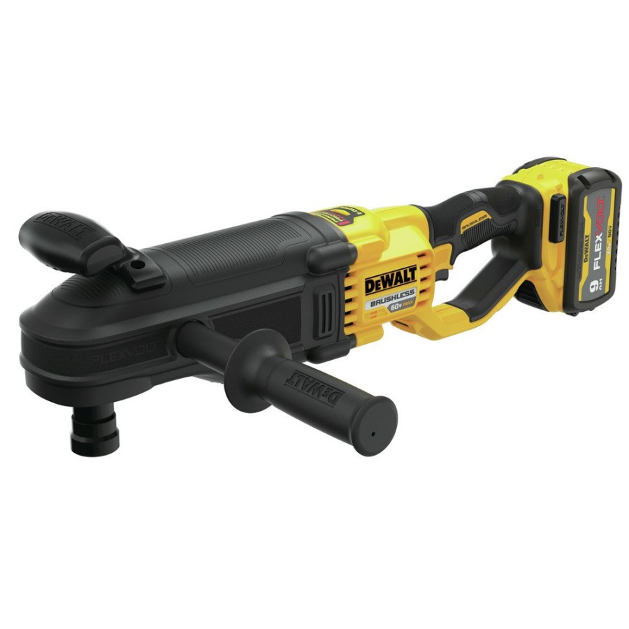 Power Tools Dewalt Right Angle Drills | Dewalt Dcd471X1 60V Max Brushless Quick-Change Stud And Joist Drill With E-Clutch System Kit (3 Ah)