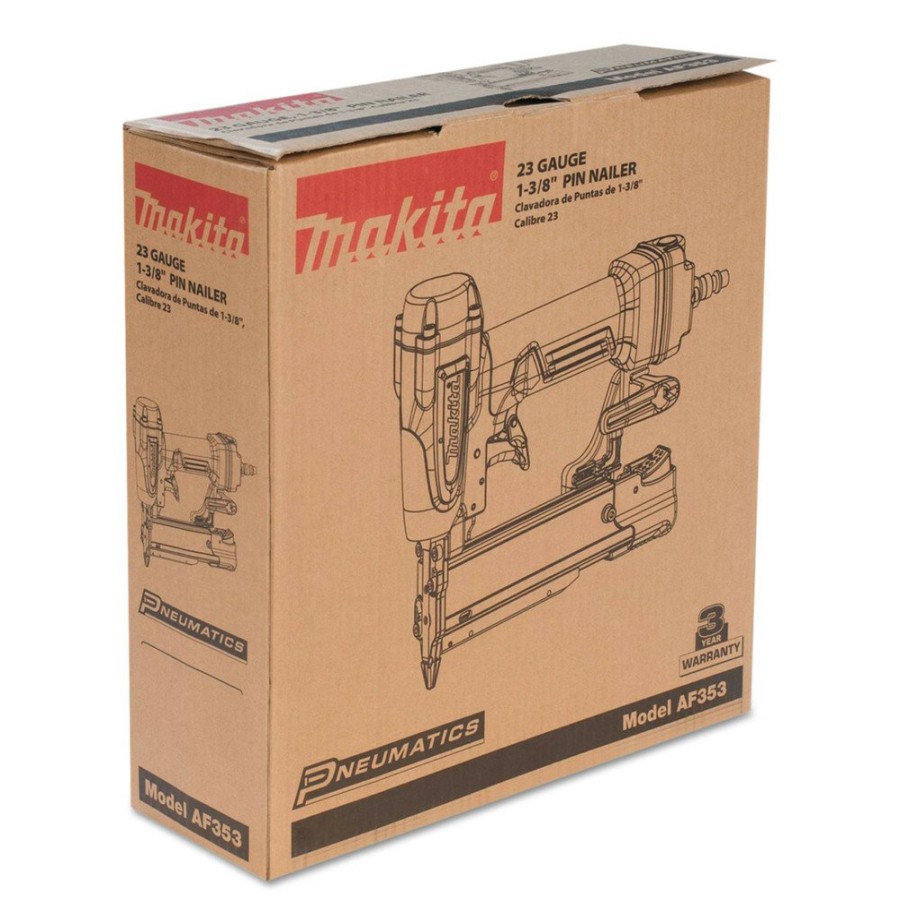 Air Tools And Equipment Makita Nail Guns | Makita Af353 23-Gauge 1-3/8 In. Pneumatic Pin Nailer