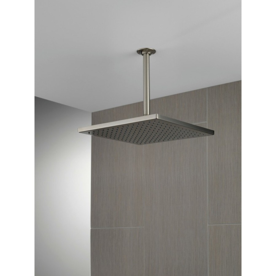 Bath Delta | Delta 52159-Ss25 Single-Setting Metal Raincan Shower Head - Stainless