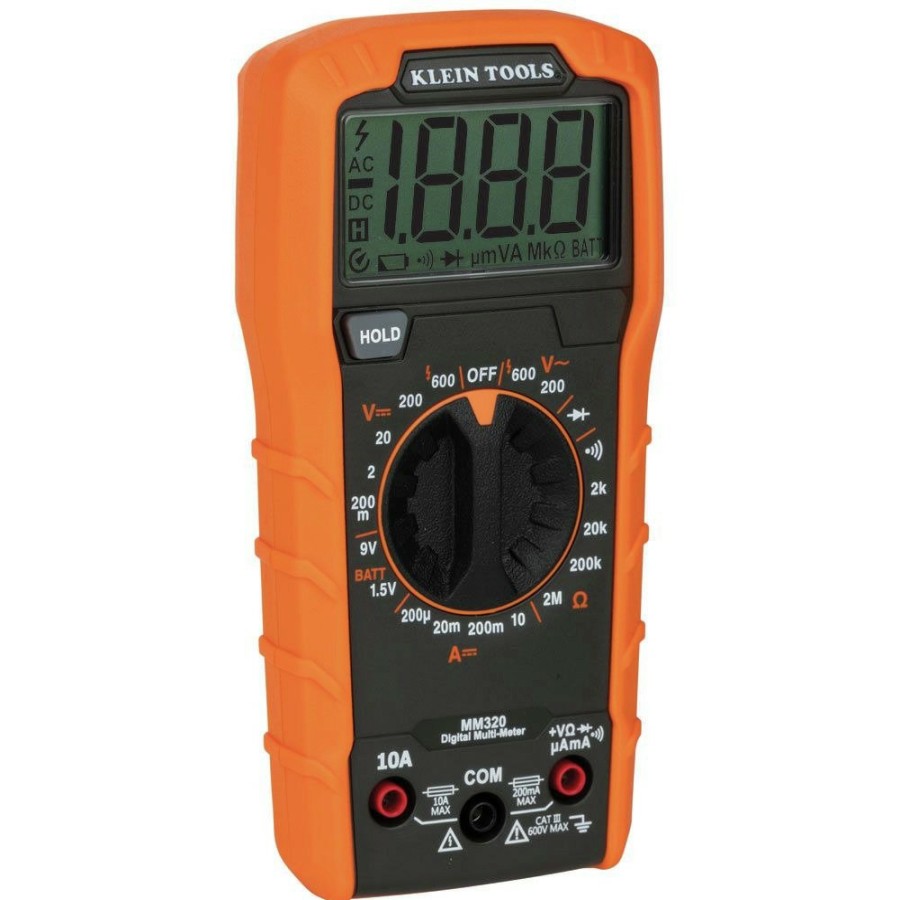 Automotive Klein Tools Multimeters | Klein Tools Mm320Kit Digital Multimeter Electrical Test Kit