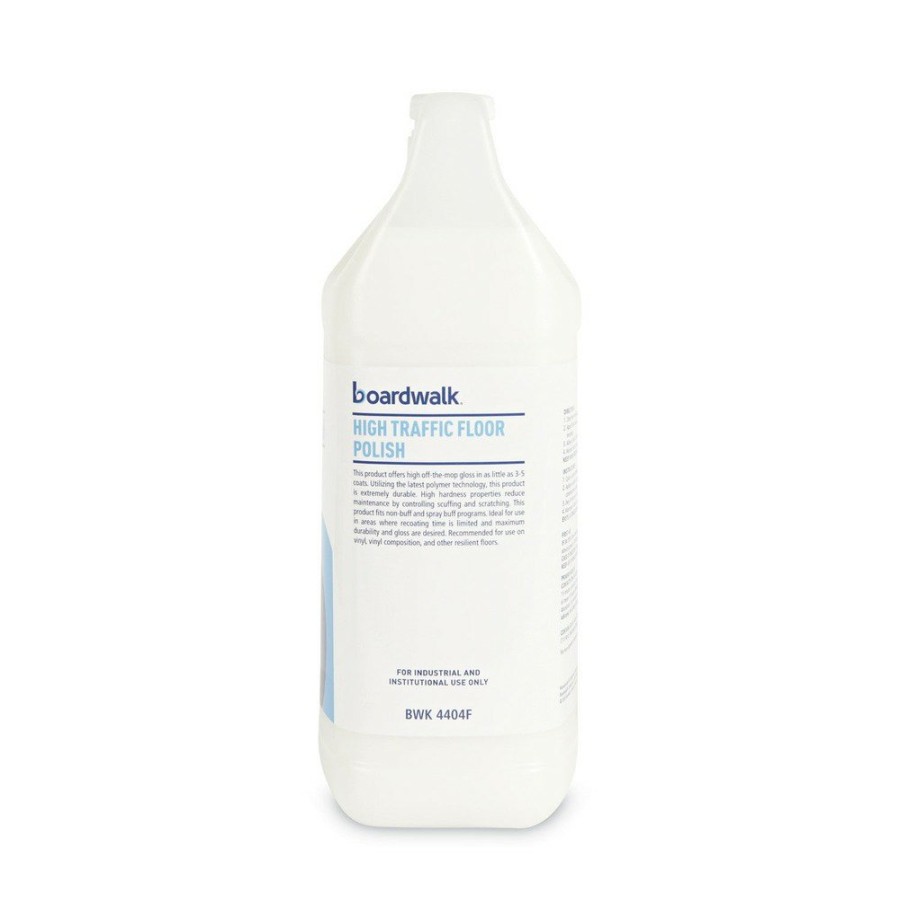 Facility Maintenance & Supplies Boardwalk Cleaners | Boardwalk 132000-41Essn 1 Gallon Bottle High Traffic Floor Polish (4/Carton)