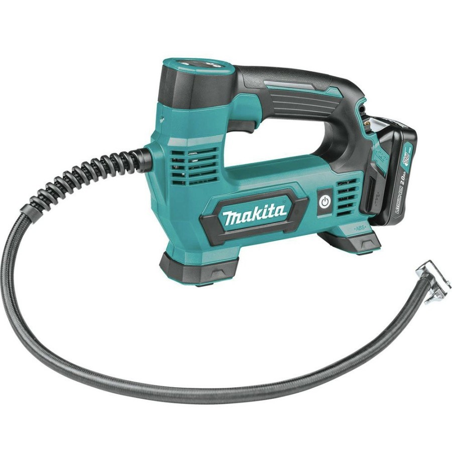 Air Tools And Equipment Makita Portable Air Compressors | Makita Mp100Dwrx1 12V Max Cxt Lithium-Ion Cordless Inflator Kit (2 Ah)