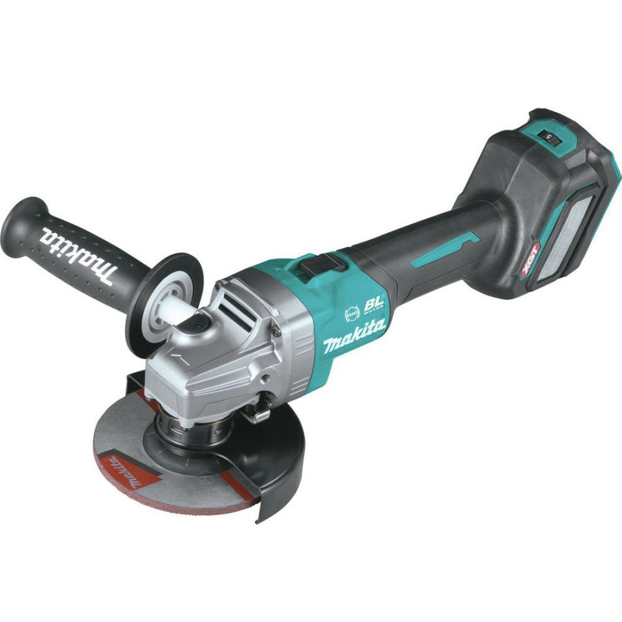 Power Tools Makita Angle Grinders | Makita Gag04Z 40V Max Xgt Brushless Lithium-Ion 4-1/2 In./5 In. Cordless Angle Grinder With Electric Brake And Aws (Tool Only)