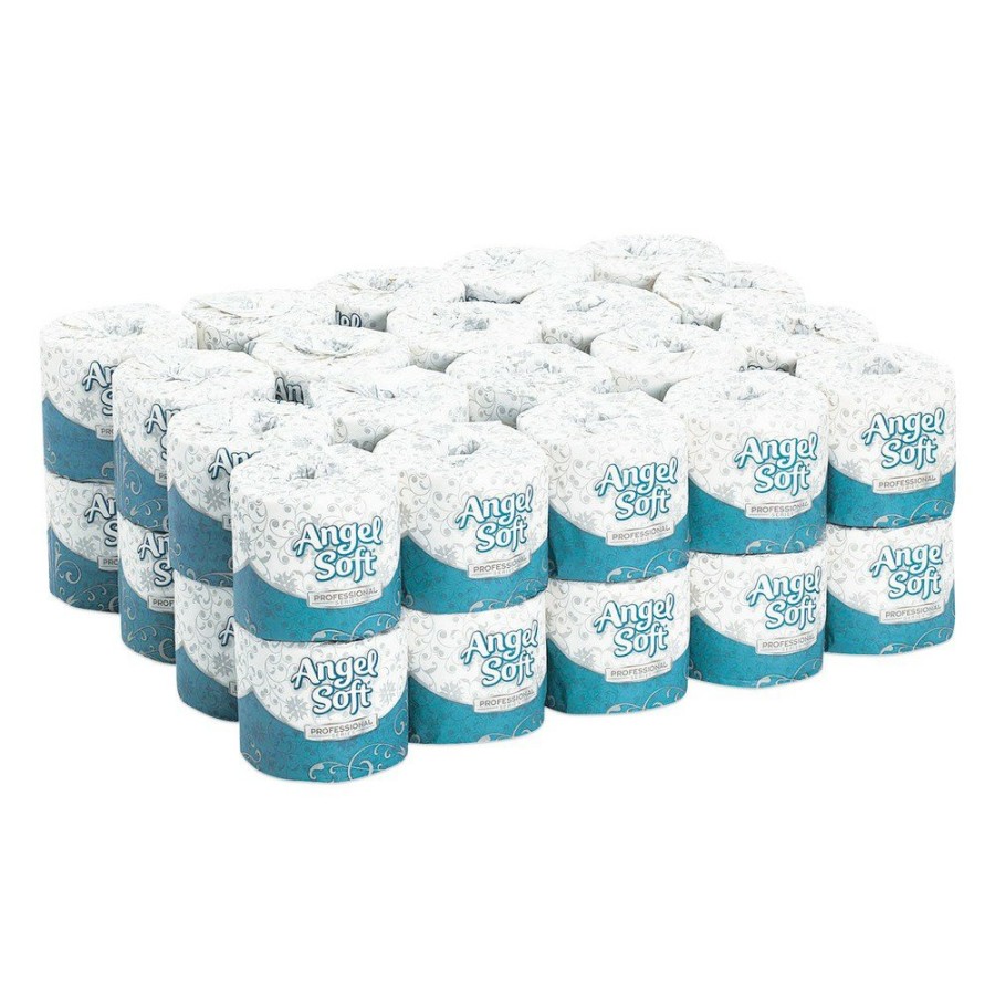 Facility Maintenance & Supplies Georgia Pacific Professional | Georgia Pacific Professional 16840 2-Ply Angel Soft Septic Safe Premium Bathroom Tissue - White (450 Sheets/Roll, 40 Rolls/Carton)