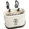 Tool Storage Klein Tools | Klein Tools 5144 15-Pocket Aerial Oval Canvas Bucket With Hooks