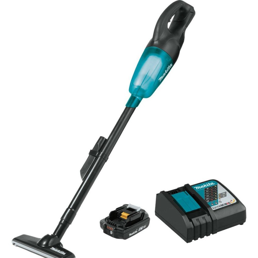 Vacuums Makita | Makita Xlc02R1B 18V Lxt Lithium-Ion Compact Cordless Vacuum Kit (2 Ah)