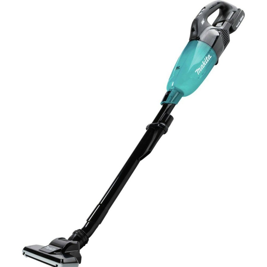 Vacuums Makita | Makita Xlc09R1B 18V Lxt Brushless Lithium-Ion Compact Cordless 4 Speed Vacuum Kit With Push Button (2 Ah)