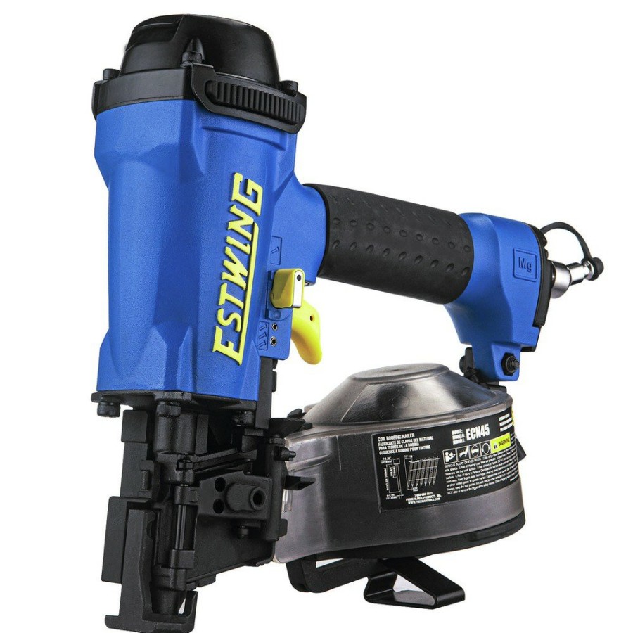 Air Tools And Equipment Estwing Nail Guns | Estwing Ecn45 15 Degree 1-3/4 In. Pneumatic Coil Roofing Nailer With Bag