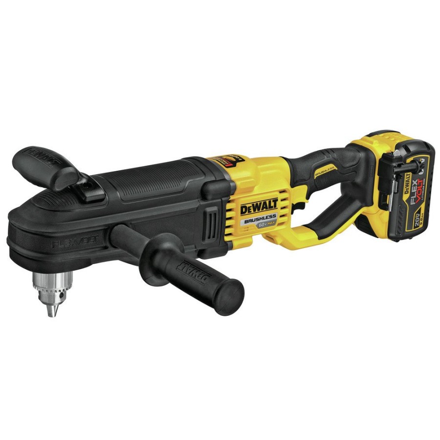 Power Tools Dewalt Drill Drivers | Dewalt Dcd470X1 Flexvolt 60V Max Lithium-Ion In-Line 1/2 In. Cordless Stud And Joist Drill Kit With E-Clutch System (9 Ah)