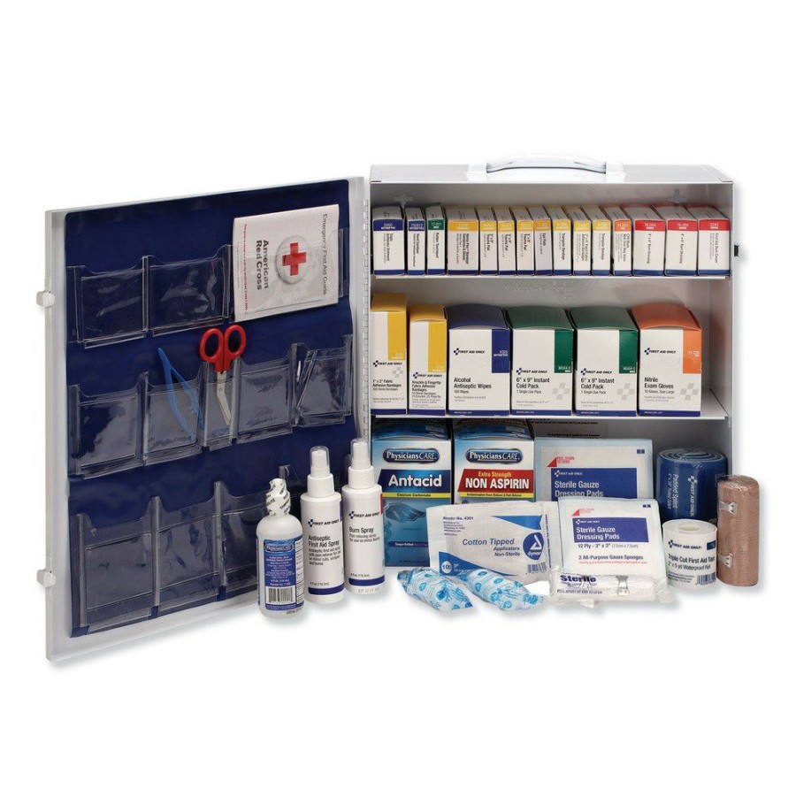 Safety Equipment First Aid Only First Aid And Emergency Kits | First Aid Only 90575 Ansi 2015 Class Aplus Type I And Ii Industrial First Aid Kit For 100 People With Metal Case (1-Kit)