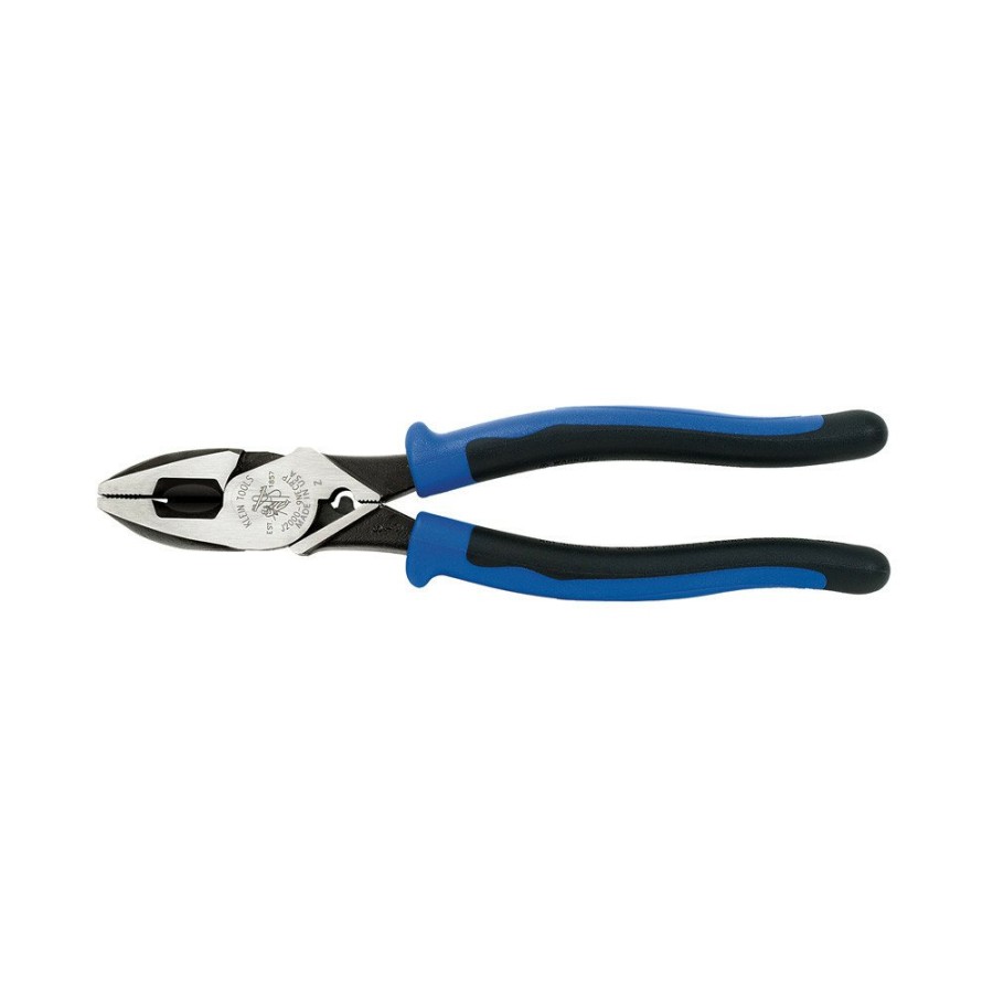 Hand Tools Klein Tools | Klein Tools J2000-9Necrtp Fish Tape Pull/ Crimping 9 In. Lineman'S Pliers