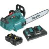 Outdoor Power Tools & Equipment Makita | Makita Xcu09Pt 18V X2 (36V) Lxt Lithium-Ion Brushless Cordless 16 In. Top Handle Chain Saw Kit (5 Ah)