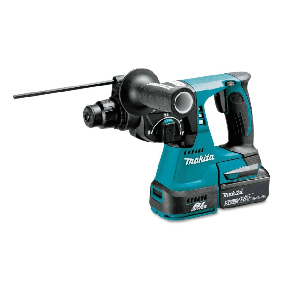 Power Tools Makita Hammer Drills | Makita Xrh01T 18V Lxt Lithium-Ion Brushless 1 In. Cordless Rotary Hammer Kit (5 Ah)