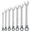 Hand Tools Craftsman Ratcheting Wrench Sets | Craftsman Cmmt87023 7-Piece Metric Reversible Ratcheting Wrench Set