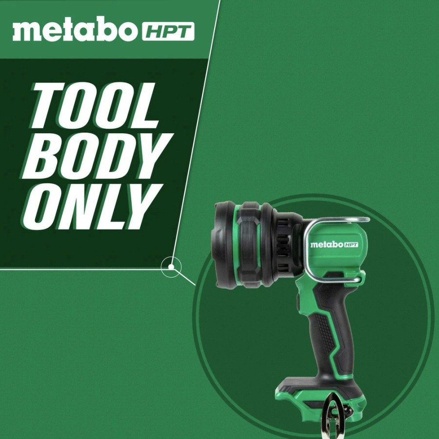 Lighting Metabo HPT | Metabo Hpt Ub18Dhq4M 18V Multivolt 1050 Lumen Led Lithium-Ion Cordless Handheld Spotlight (Tool Only)