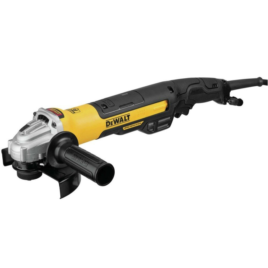 Power Tools Dewalt Angle Grinders | Dewalt Dwe43265N 120V 13 Amp Brushless 5 In. / 6 In. Corded Small Angle Grinder