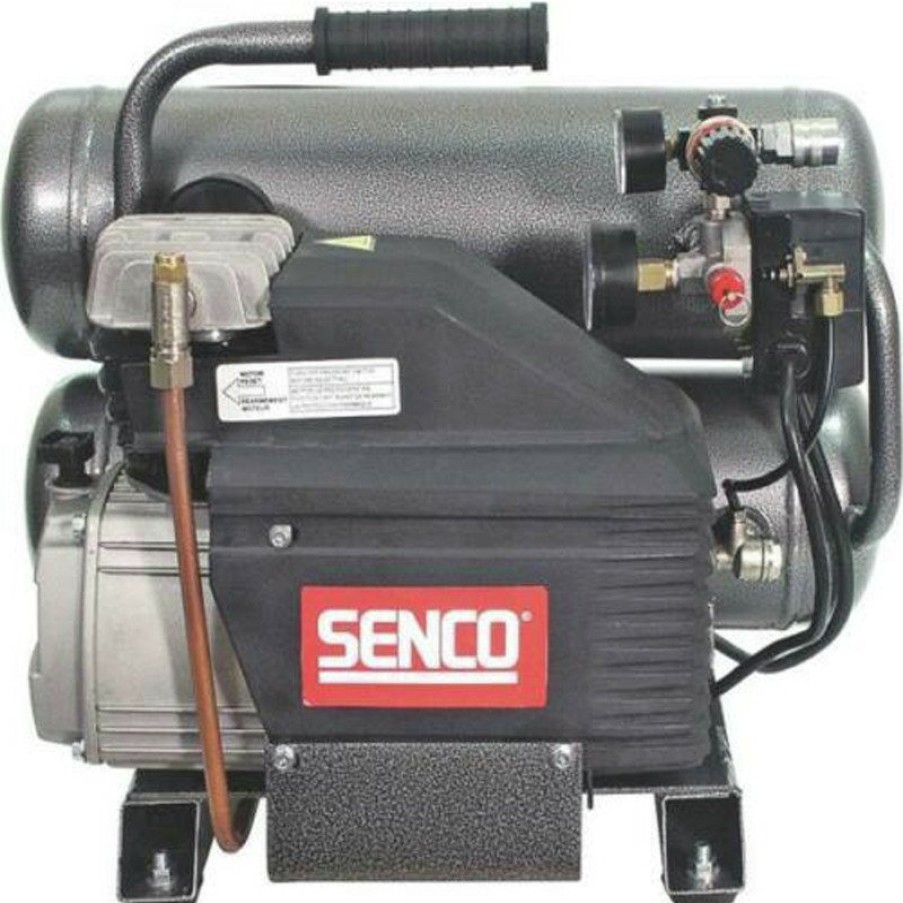 Air Tools And Equipment SENCO Portable Air Compressors | Senco Pc1131 2.5 Hp 4.3 Gallon Oil-Lube Twin Stack Air Compressor