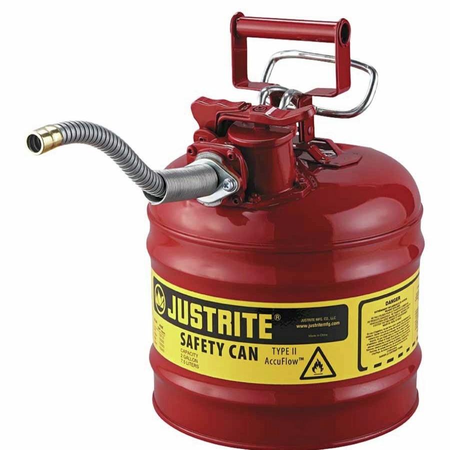 Automotive Justrite | Justrite 7210120 1G/4L Iiaf Red 5/8 Hose