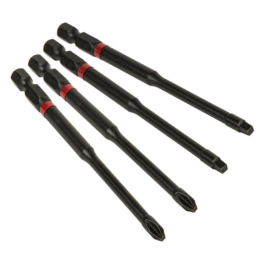 Power Tool Accessories Klein Tools Bits And Bit Sets | Klein Tools 32795 Pro Impact Power Bits - Assorted (4/Pack)