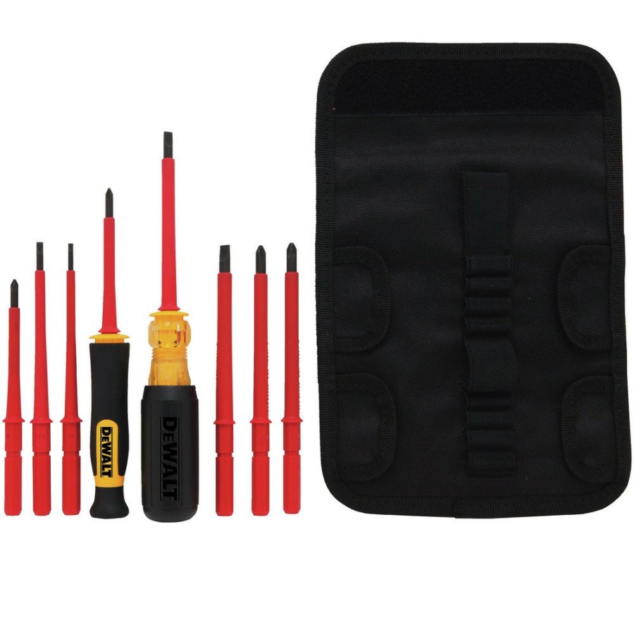 Hand Tools Dewalt | Dewalt Dwht66417 8 Piece Vinyl Grip Insulated Screwdriver Set