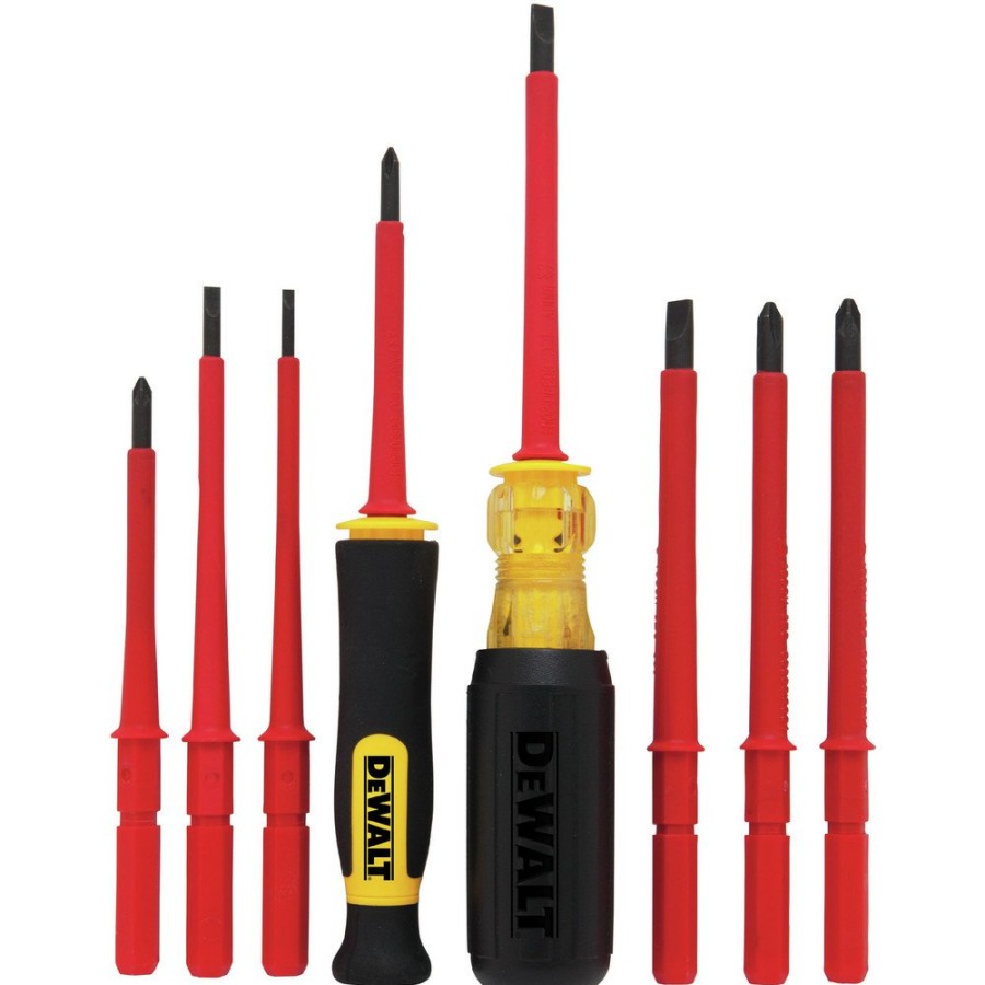 Hand Tools Dewalt | Dewalt Dwht66417 8 Piece Vinyl Grip Insulated Screwdriver Set