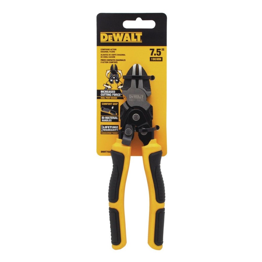 Hand Tools Dewalt | Dewalt Dwht70275 Compound Action Diagonal Pliers