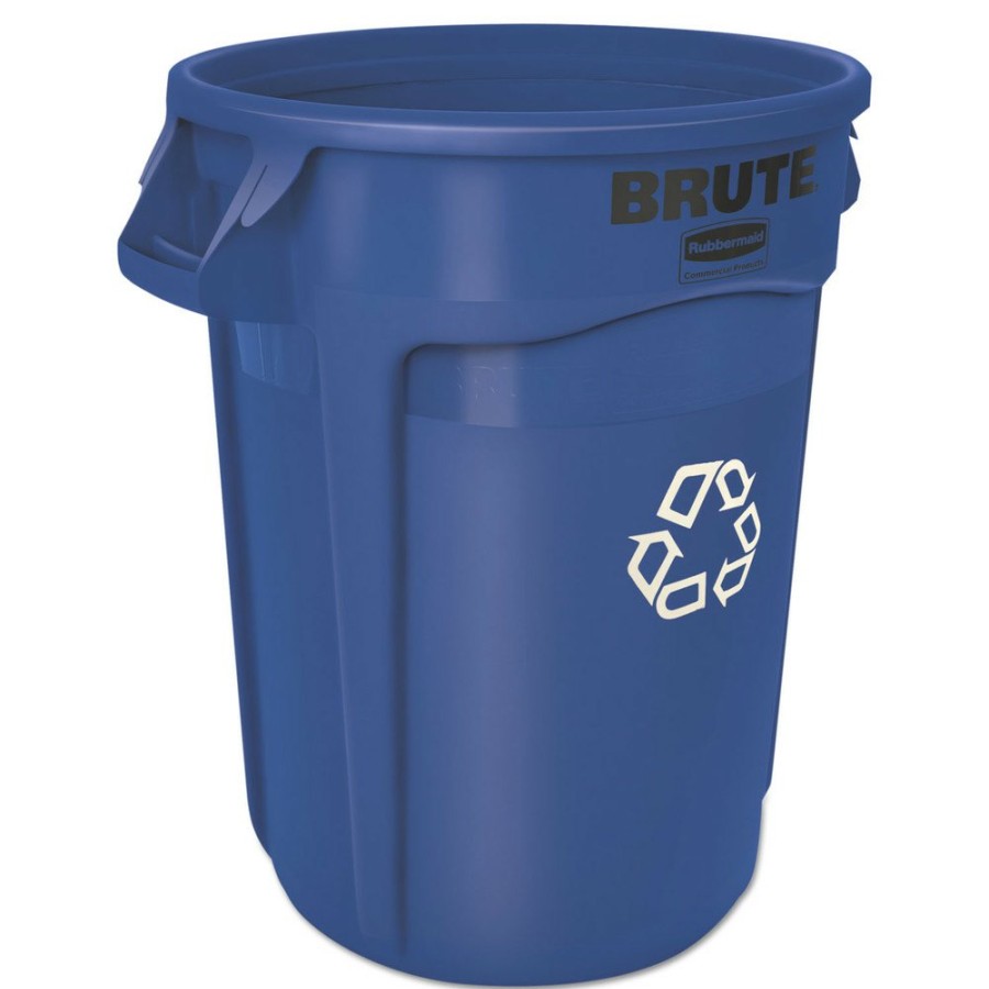 Facility Maintenance & Supplies Rubbermaid Commercial | Rubbermaid Commercial Fg263273Blue 32 Gal. Polyethylene Brute Recycling Container - Blue