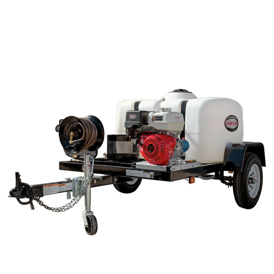 Outdoor Power Tools & Equipment Simpson | Simpson 95002 Trailer 4200 Psi 4.0 Gpm Cold Water Mobile Washing System Powered By Honda