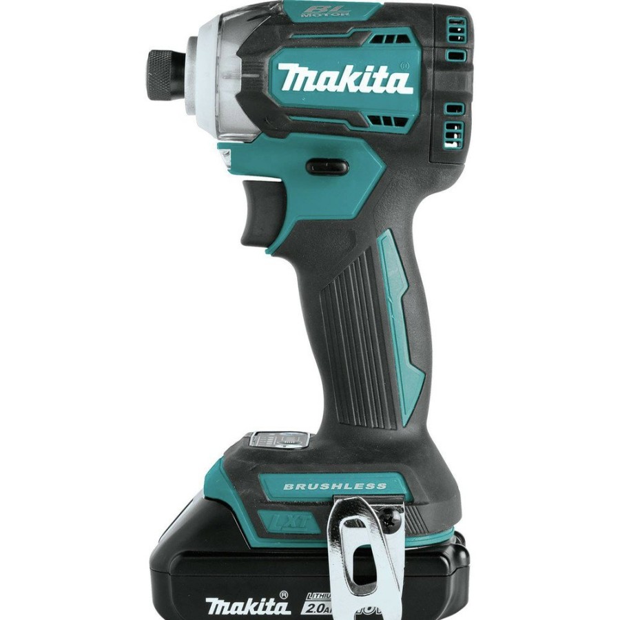 Power Tools Makita Impact Drivers | Makita Xdt12R Xdt12R 18V Lxt Lithium-Ion Compact Brushless Cordless Quick-Shift Mode 4-Speed Impact Driver Kit (2.0Ah)