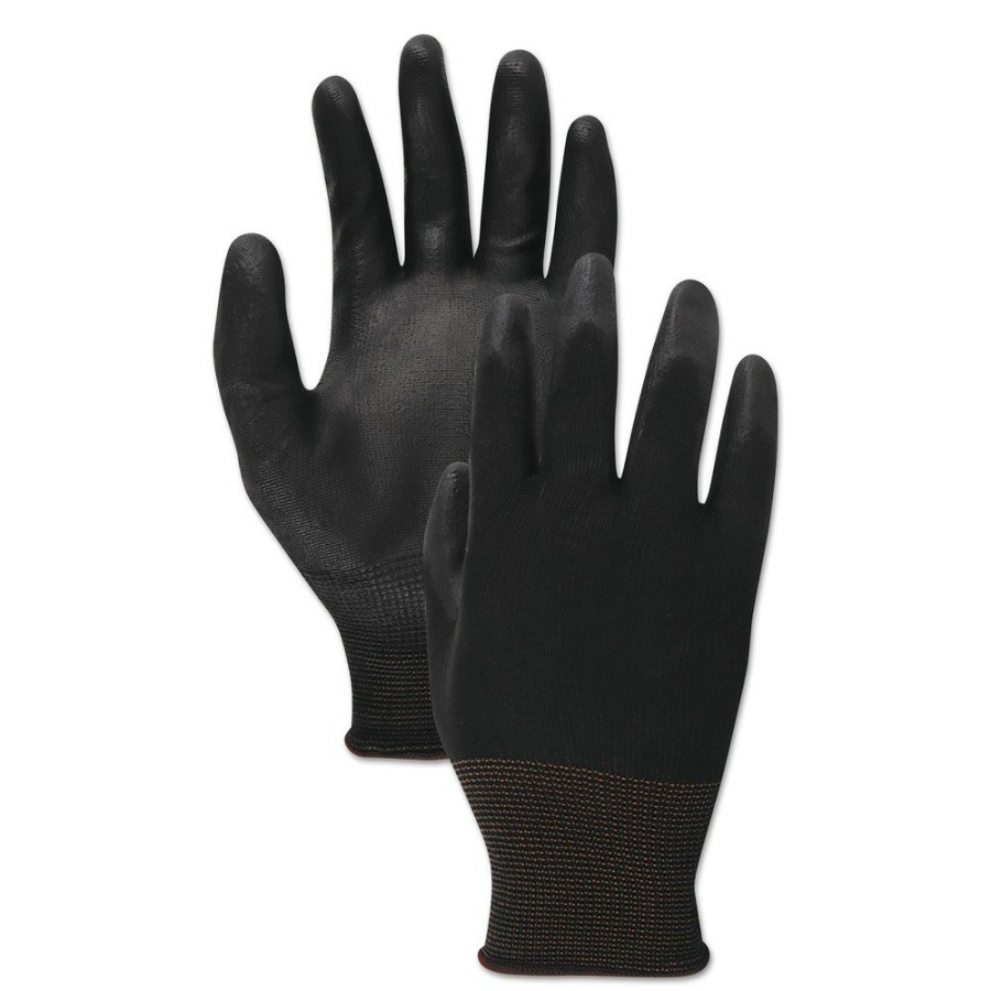 Safety Equipment Boardwalk | Boardwalk Bwk000298 Palm Coated Cut-Resistant Hppe Glove - Size 8 Medium, Salt And Pepper/Black (1-Dozen)