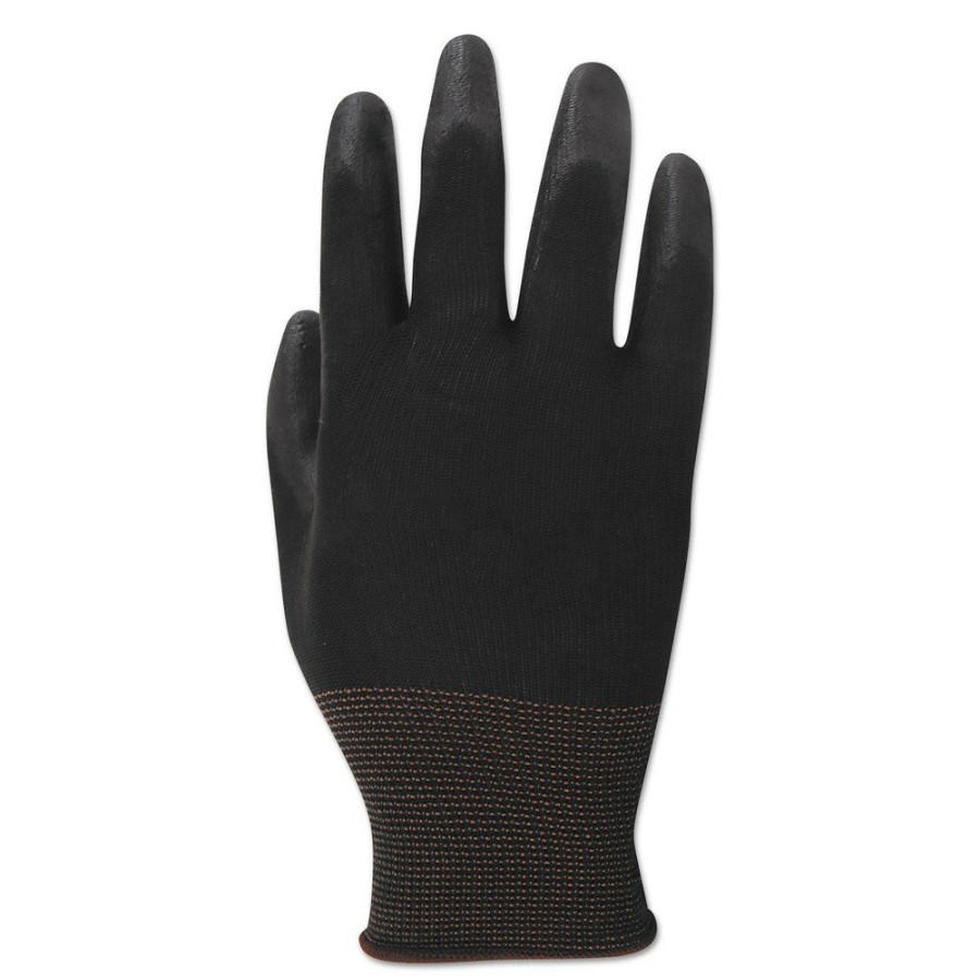 Safety Equipment Boardwalk | Boardwalk Bwk000298 Palm Coated Cut-Resistant Hppe Glove - Size 8 Medium, Salt And Pepper/Black (1-Dozen)