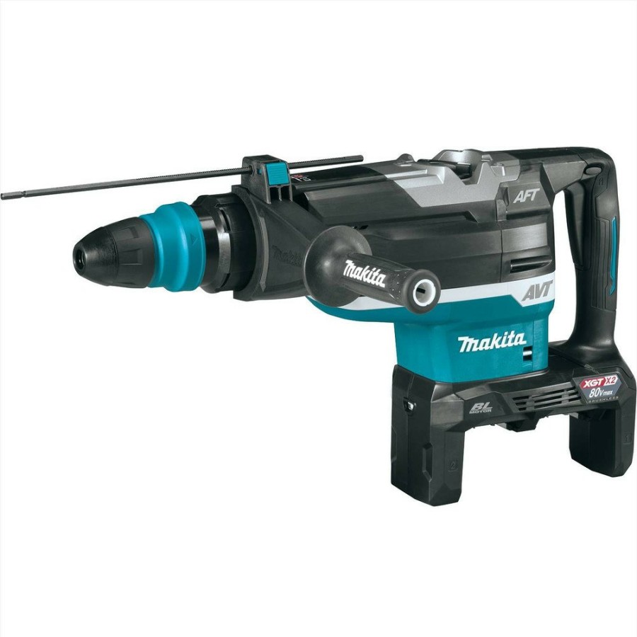 Power Tools Makita Rotary Hammers | Makita Grh06Z 80V Max Xgt (40V Max X2) Brushless Lithium-Ion 2 In. Cordless Aft, Aws Capable Avt Rotary Hammer (Tool Only)