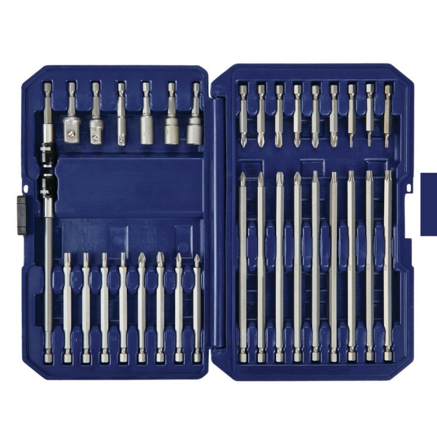 Power Tool Accessories Irwin Bits And Bit Sets | Irwin Iwaf1234 34-Pieces Impact Screwdriver Bit Set