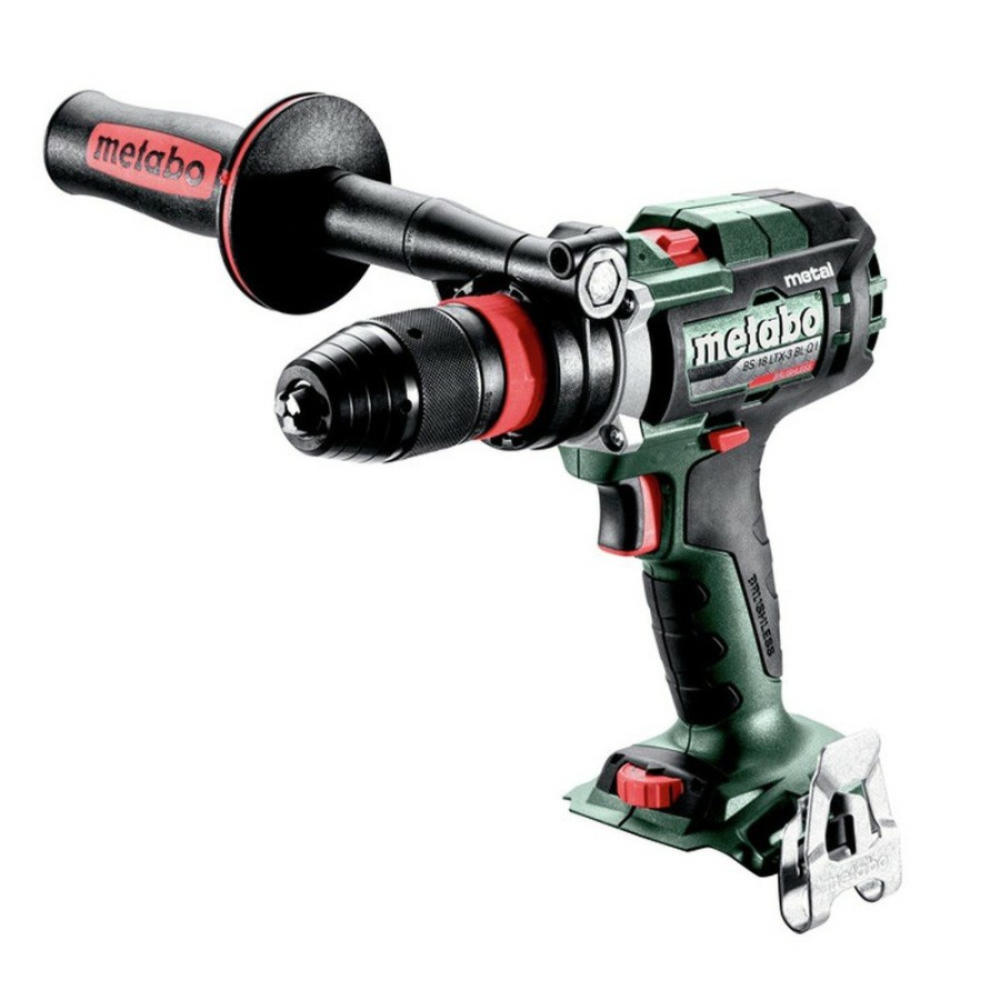 Power Tools Metabo Drill Drivers | Metabo 603180840 Bs 18 Ltx-3 Bl Q I Metal 18V Brushless 3-Speed Lithium-Ion Cordless Drill Driver (Tool Only)