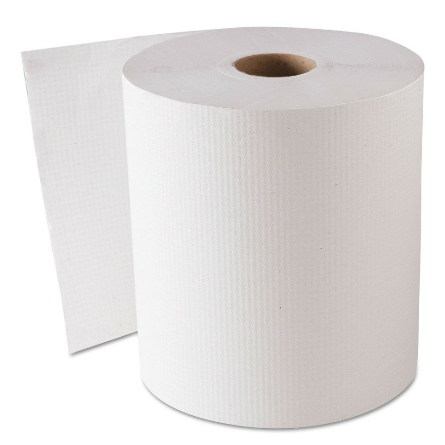 Facility Maintenance & Supplies GEN | Gen Gen1820 8 In. X 800 Ft. Hardwound Roll Towels - White (6 Rolls/Carton)