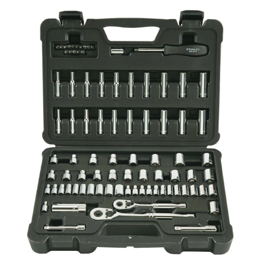 Hand Tools Stanley Socket Sets | Stanley Stmt71651 85-Piece 1/4 In. And 3/8 In. Drive Mechanic'S Tool Set