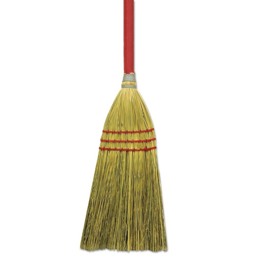 Facility Maintenance & Supplies Boardwalk Cleaning Tools | Boardwalk Bwkbr10016 36 In. Corn/Fiber Lobby Brooms - Gray/Natural (12/Carton)