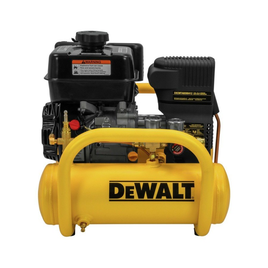 Air Tools And Equipment Dewalt Portable Air Compressors | Dewalt Dxcmta6590412 4 Gallon 155 Psi Kohler Gas Powered Oil-Free Portable Air Compressor