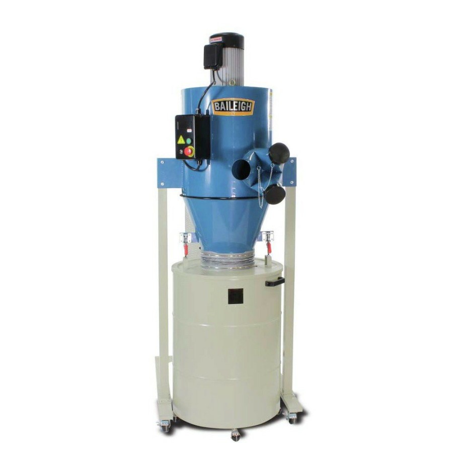 Woodworking Tools Baileigh Industrial Dust Collectors | Baileigh Industrial 1002687 Dc-2100C 220V 3 Hp Single Phase Cyclone Dust Collector