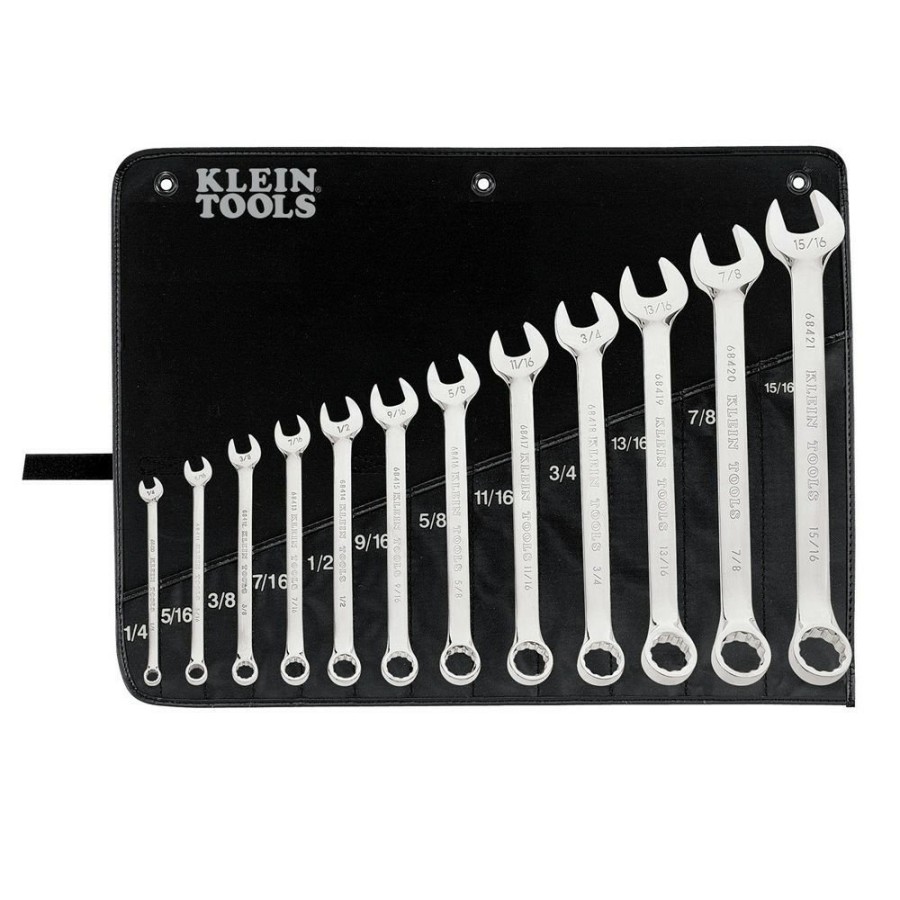 Hand Tools Klein Tools Combination Wrenches | Klein Tools 68404 12-Piece Combination Wrench Set