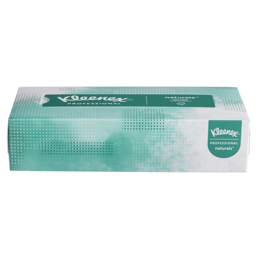 Facility Maintenance & Supplies Kleenex | Kleenex 21601 Naturals 2-Ply Flat Box 8.3 In. X 7.8 In. Facial Tissues - White (48 Boxes/Carton, 125 Sheets/Box)