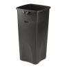 Facility Maintenance & Supplies Rubbermaid Commercial | Rubbermaid Commercial Fg356988Bla Untouchable Waste Container, Square, Plastic, 23Gal, Black