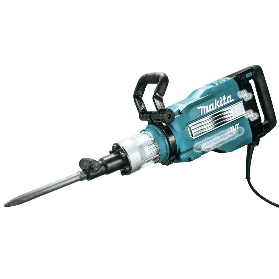 Power Tools Makita Demolition Hammers | Makita Hm1512 120V 15 Amp 45 Lbs. Corded Avt Demolition Hammer With 1-1/8 In. Hex Bit