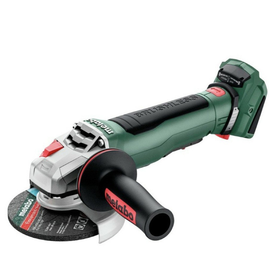 Power Tools Metabo Angle Grinders | Metabo 613059830 Wpb 18 Lt Bl 11-125 Quick 18V Brushless Lihd 4-1/2 In. / 5 In. Cordless Brake Angle Grinder (Tool Only)