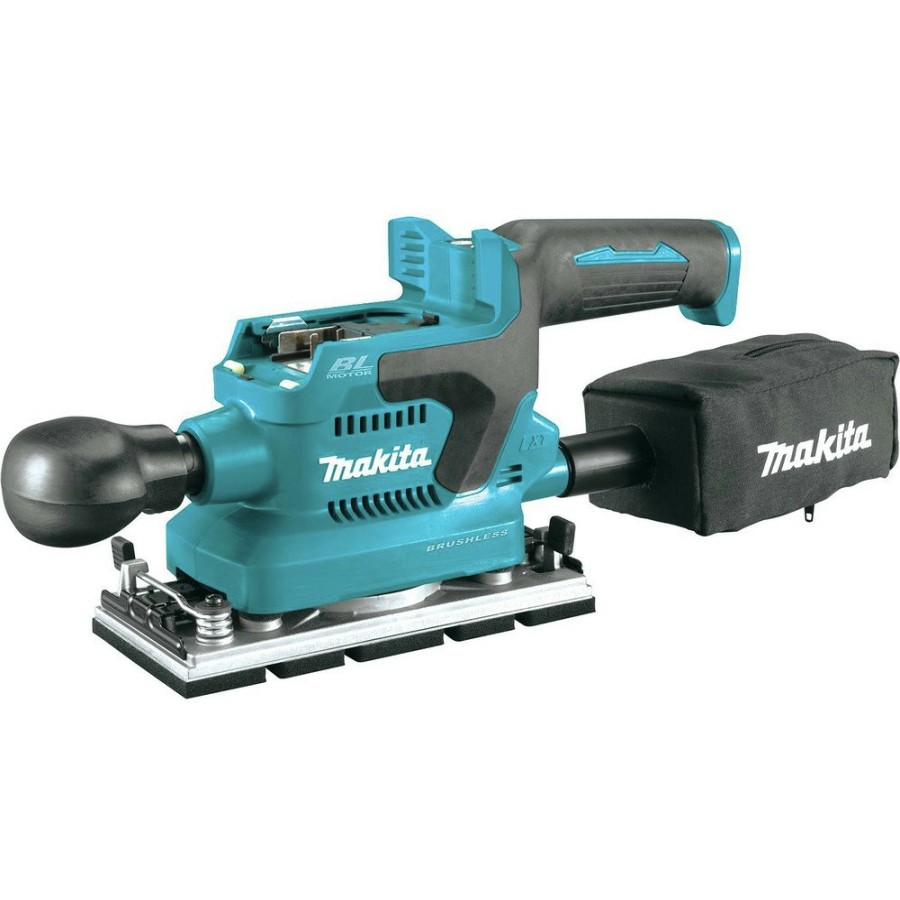 Power Tools Makita Sheet Sanders | Makita Xob03Z 18V Lxt Brushless Aws Lithium-Ion 1/3 In. Cordless Sheet Finishing Sander (Tool Only)