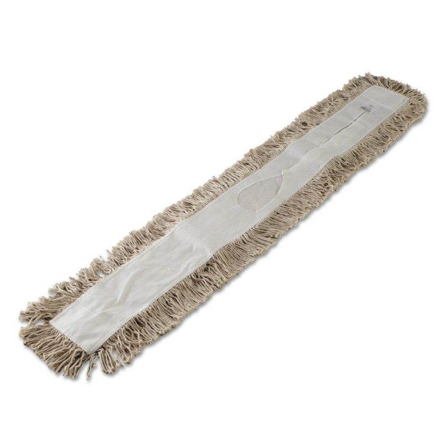 Facility Maintenance & Supplies Boardwalk Cleaning Tools | Boardwalk Bwk1048 48 In. X 3 In. Cotton Dust Mop Head - White