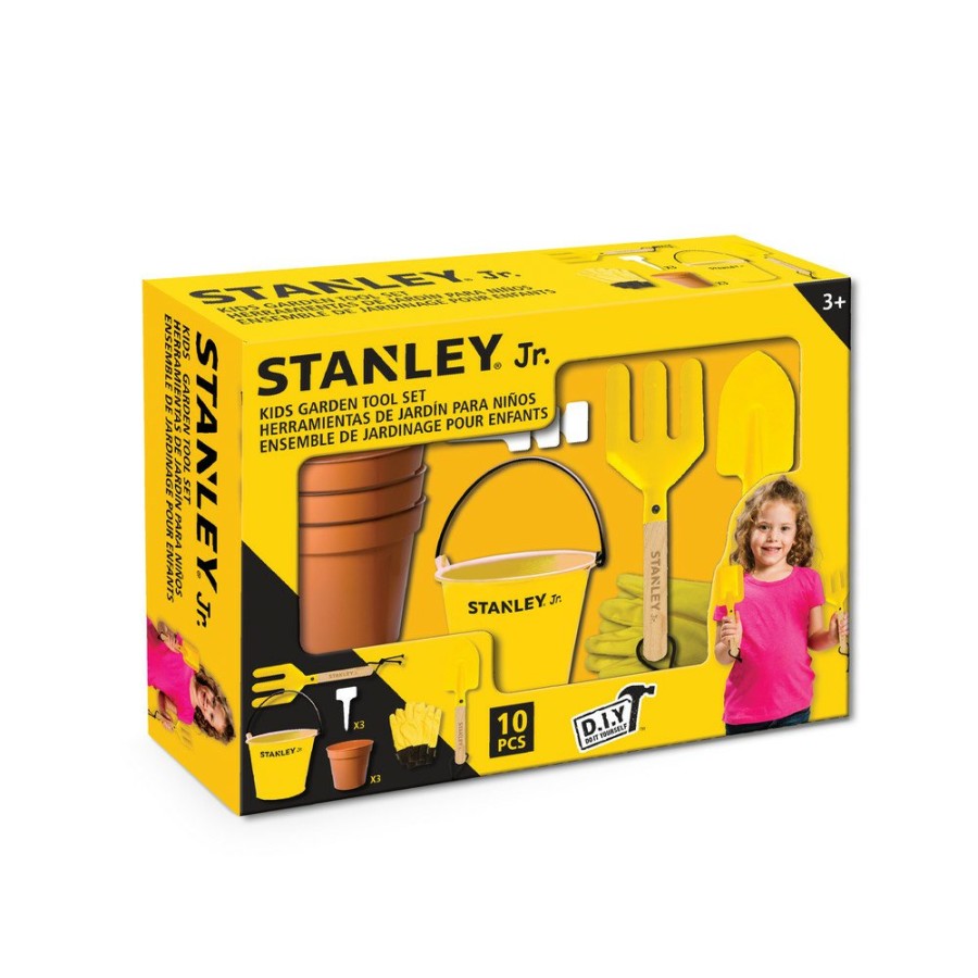 Toys And Games STANLEY Jr. | Stanley Jr. Sg003-10-Sy 9-Piece Garden Toy Tool Set