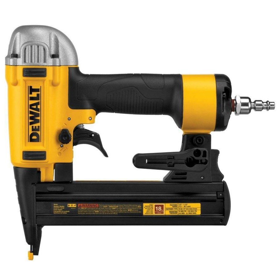 Air Tools And Equipment Dewalt Pneumatic Staplers | Dewalt Dwfp1838 18-Gauge 1/4 In. Crown 1-1/2 In. Finish Stapler