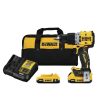 Power Tools Dewalt Hammer Drills | Dewalt Dcd805D2 20V Max Xr Brushless Lithium-Ion 1/2 In. Cordless Hammer Drill Driver Kit With 2 Batteries (2 Ah)